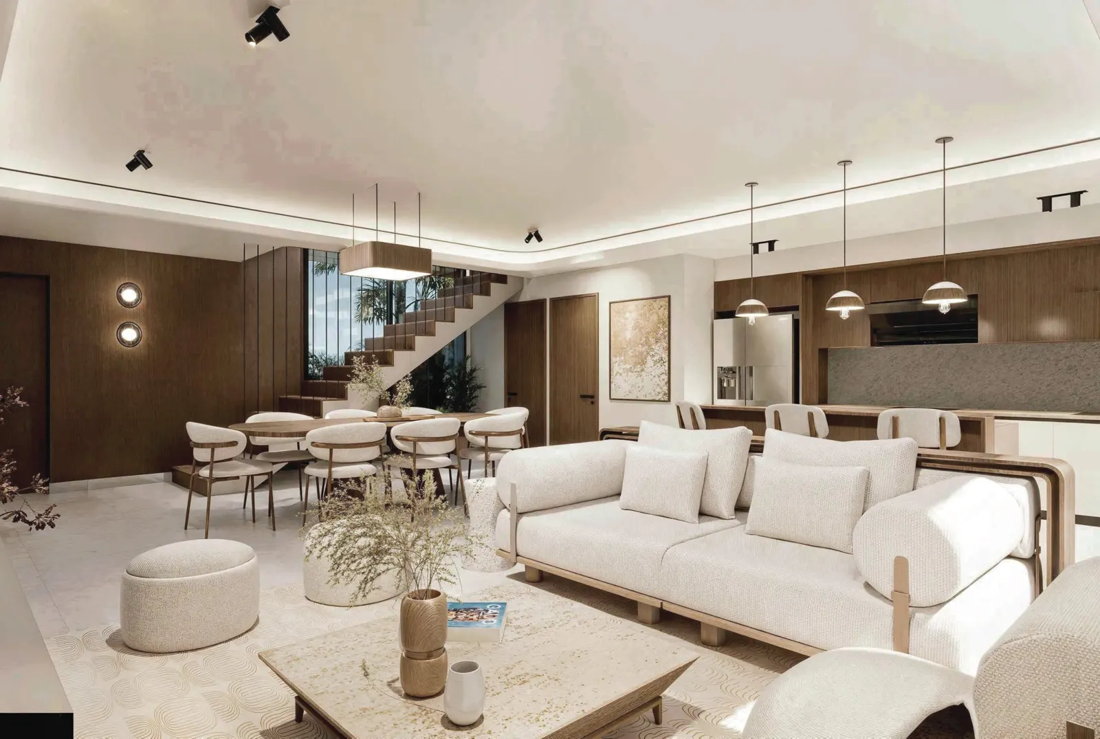 Interior de una villa
