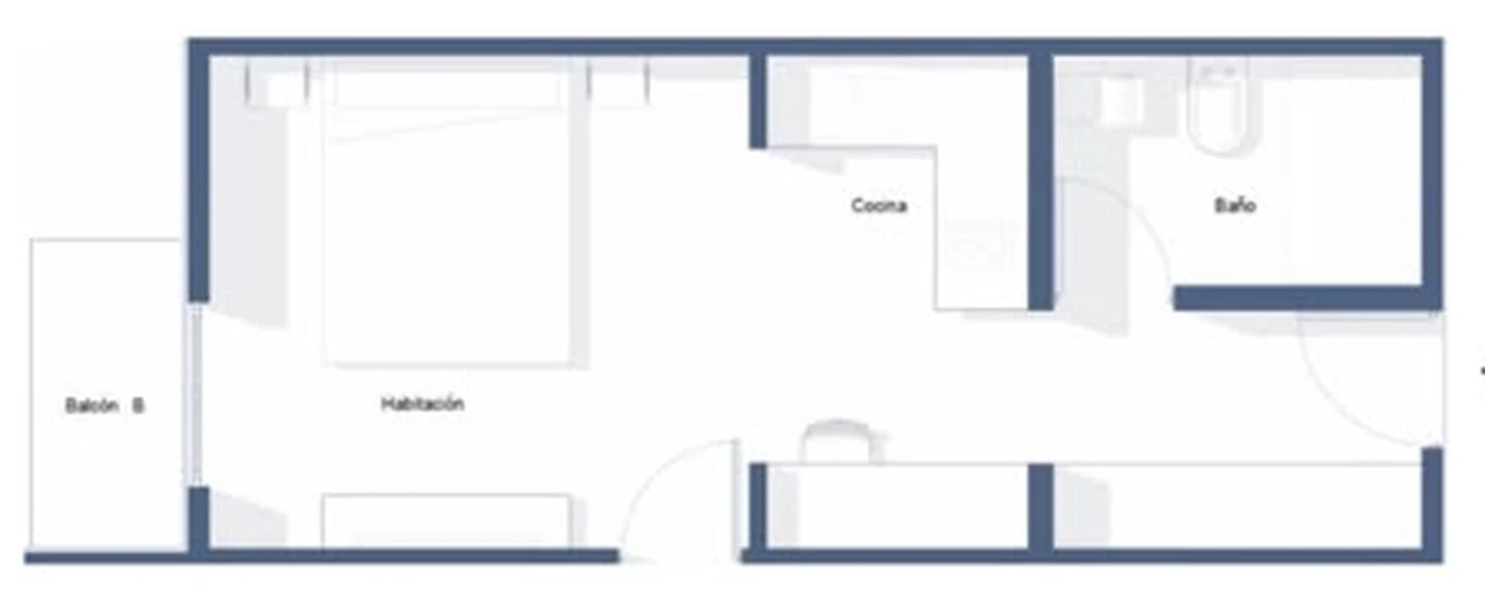 Plano Suite 30 m²